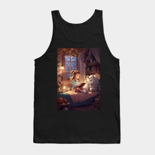 Cozy Reads in a Magical World Tank Top